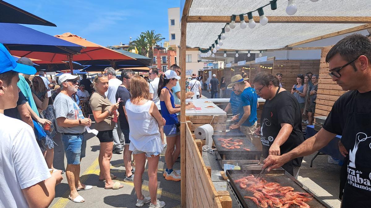 La Fira de la Gamba de Palamós, en una passada edició.