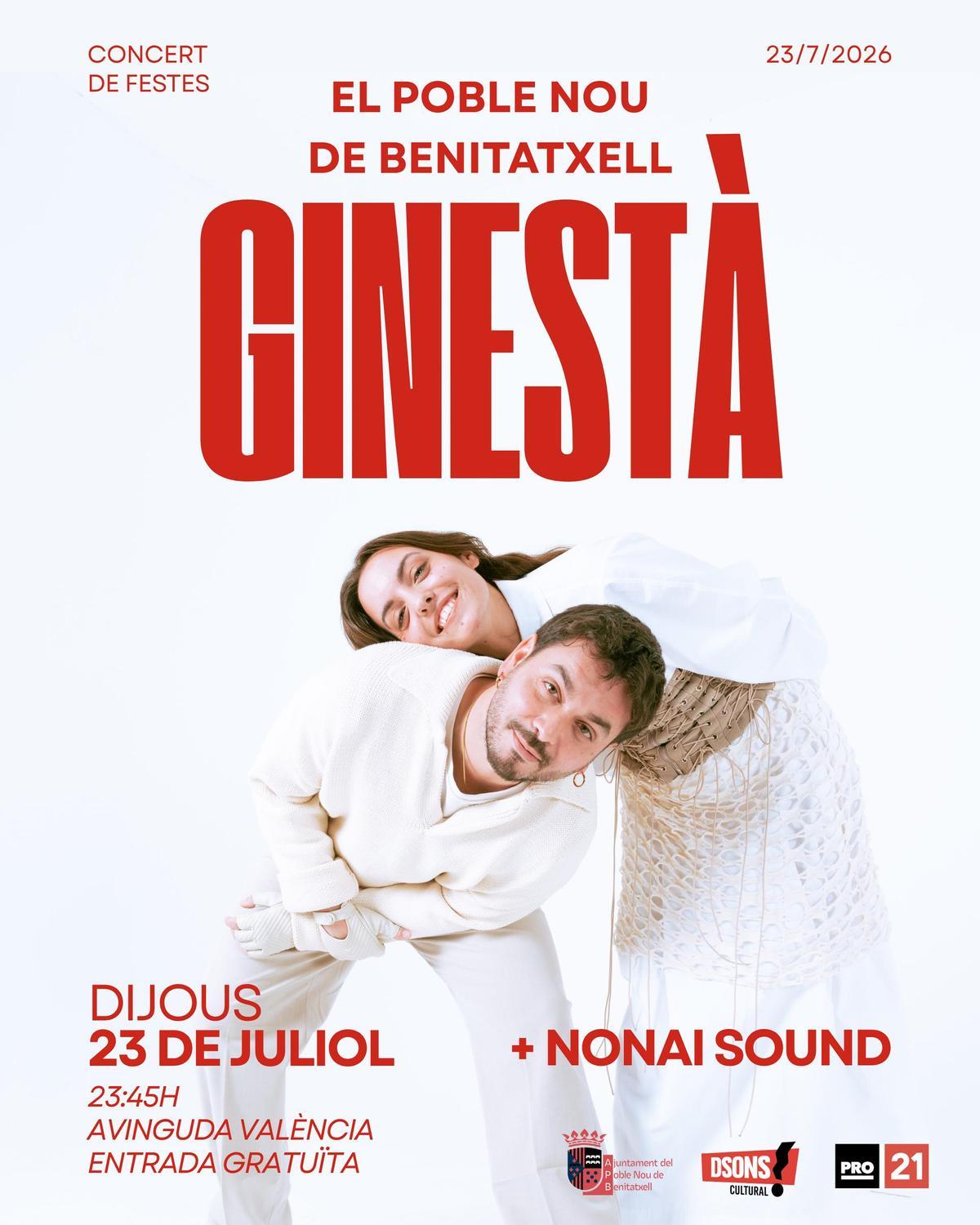 El cartell del concert