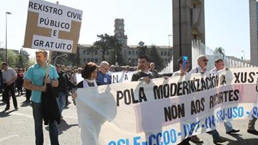 Manifestación contra la reforma judicial y los recortes. / R. GROBAS