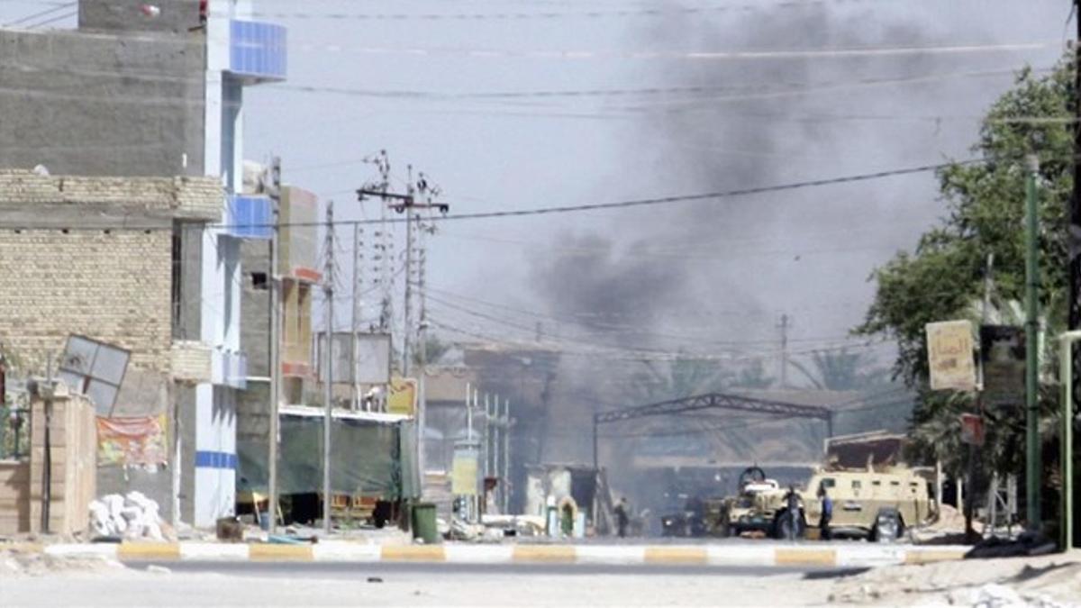 Combates entre las fuerzas iraquís y seguidores de un clérigo shií, en Kerbala.