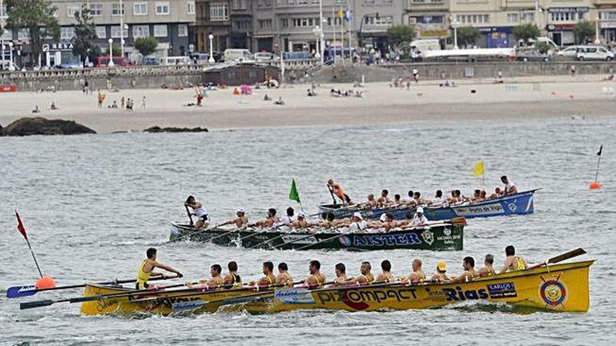 La Liga Gallega de Traineras finaliza en el Orzán