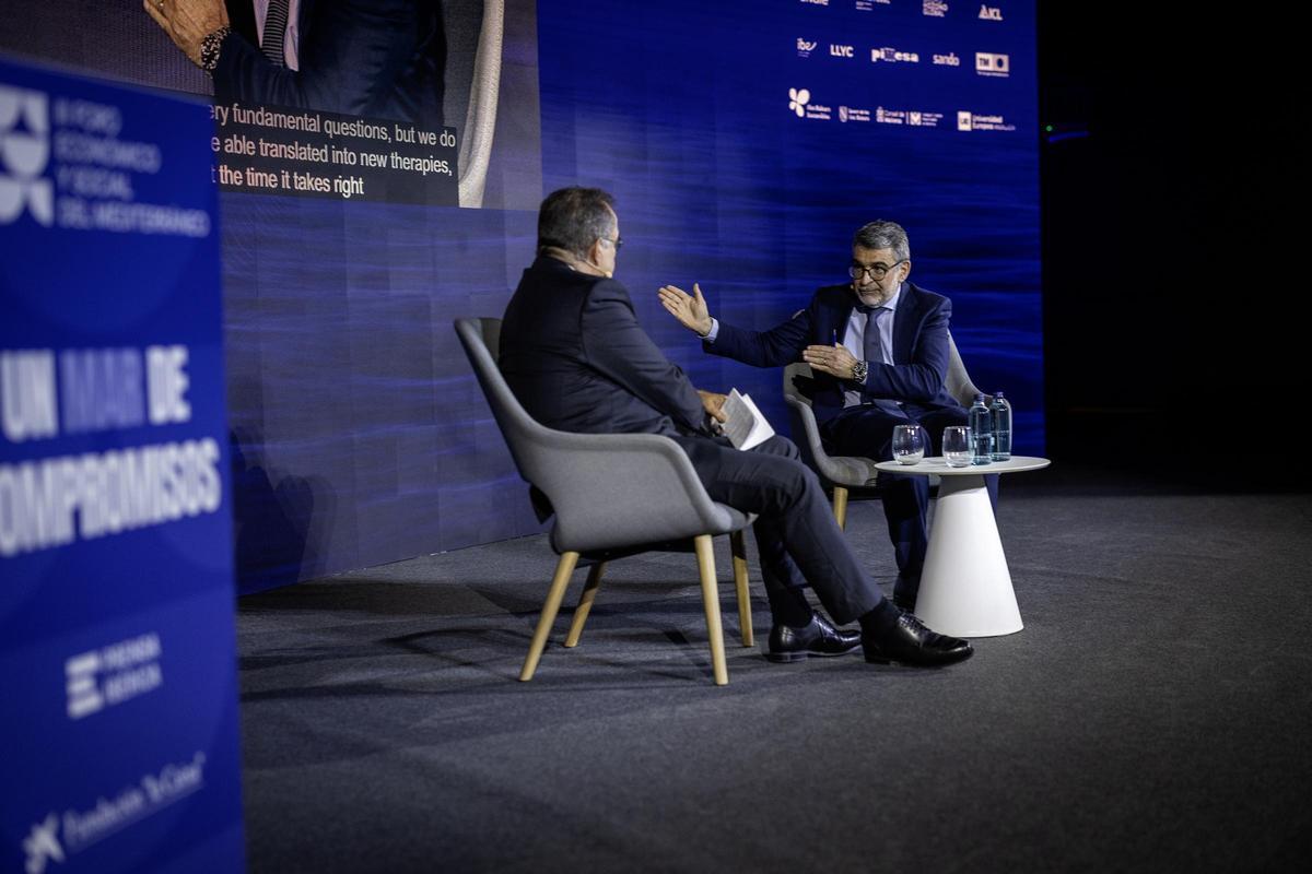 Conversación entre Albert Sáez, director general de contenidos y RRII de Prensa Ibérica, y Àngel Font, director ejecutivo de Caixa Research Institute. Conversación entre Albert Sáez, director general de contenidos y RRII de Prensa Ibérica, y Àngel Font, director ejecutivo de Caixa Research Institute.