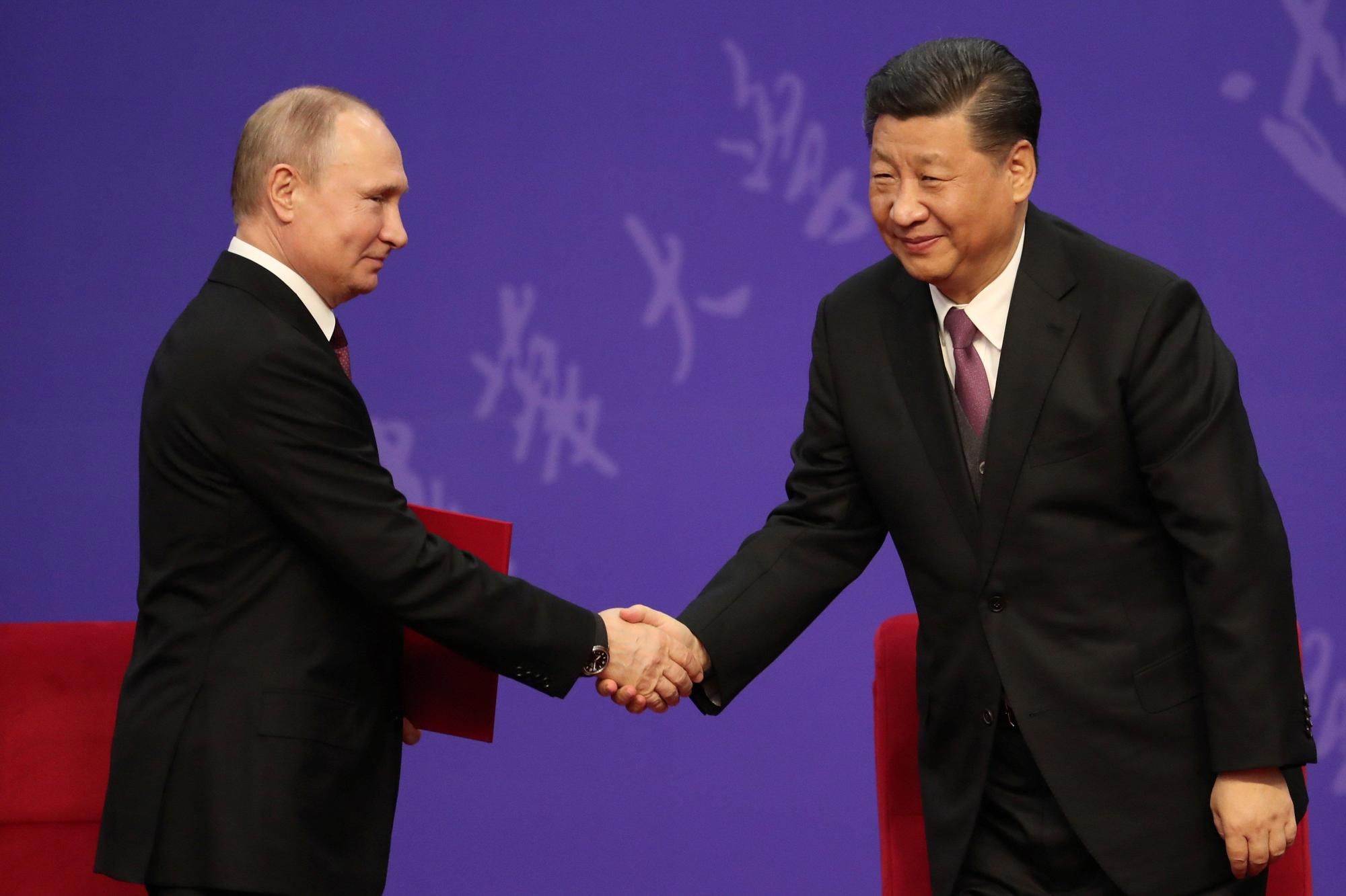 Vladimir Putin y Xi Jinping.