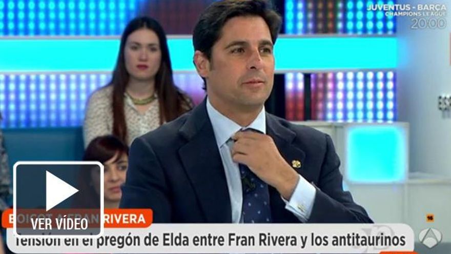 El polémico ataque de Fran Rivera: &quot;¿Para ser antitaurino hay que dejar de ducharse?&quot;