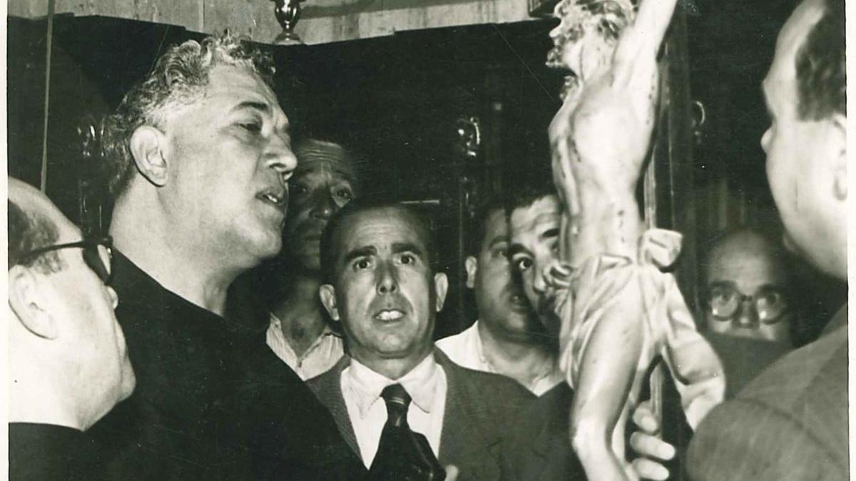 Fray José Guadalupe Mogica, en su visita a Orihuela. A.M.O. Legado Joaquín Ezcurra Alonso.