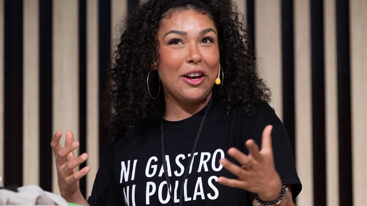 Gay Jaccomini (Kitchen 154), durante la ponencia 'Frases polémicas, ¿De acuerdo o no?', celebrada con motivo de la cuarta edición de la lista del Basque Culinary Center de jóvenes profesionales españoles.