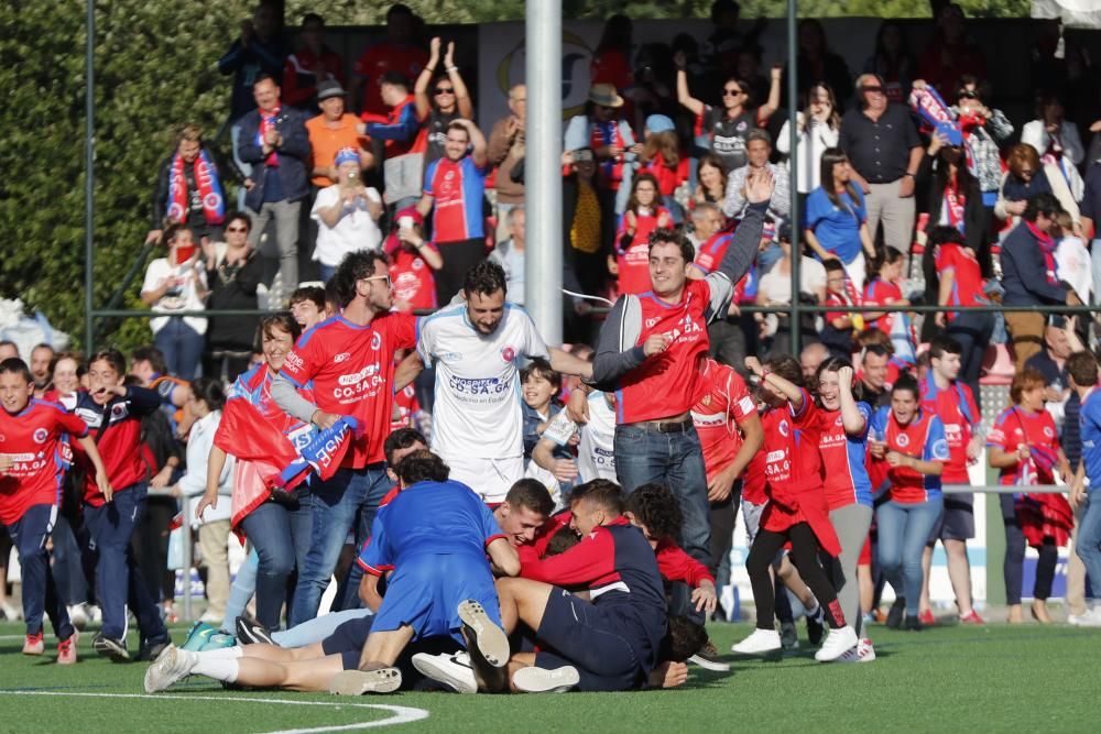 El UD Ourense continua su marcha imparable y logra su tercer ascenso en cuatro años. El Atios tendrá que disputar la promoción.