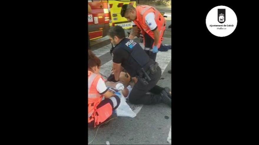 La Policía Local de Calvià reanima en la calle a un hombre de 41 años tras casi una hora de resucitación cardiopulmonar