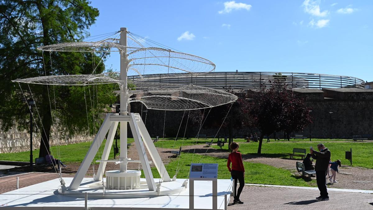 Otro de los inventos de Leonardo da Vinci que la exposición de Fundación &#039;la Caixa&#039; ha reproducido en Los Cañones.