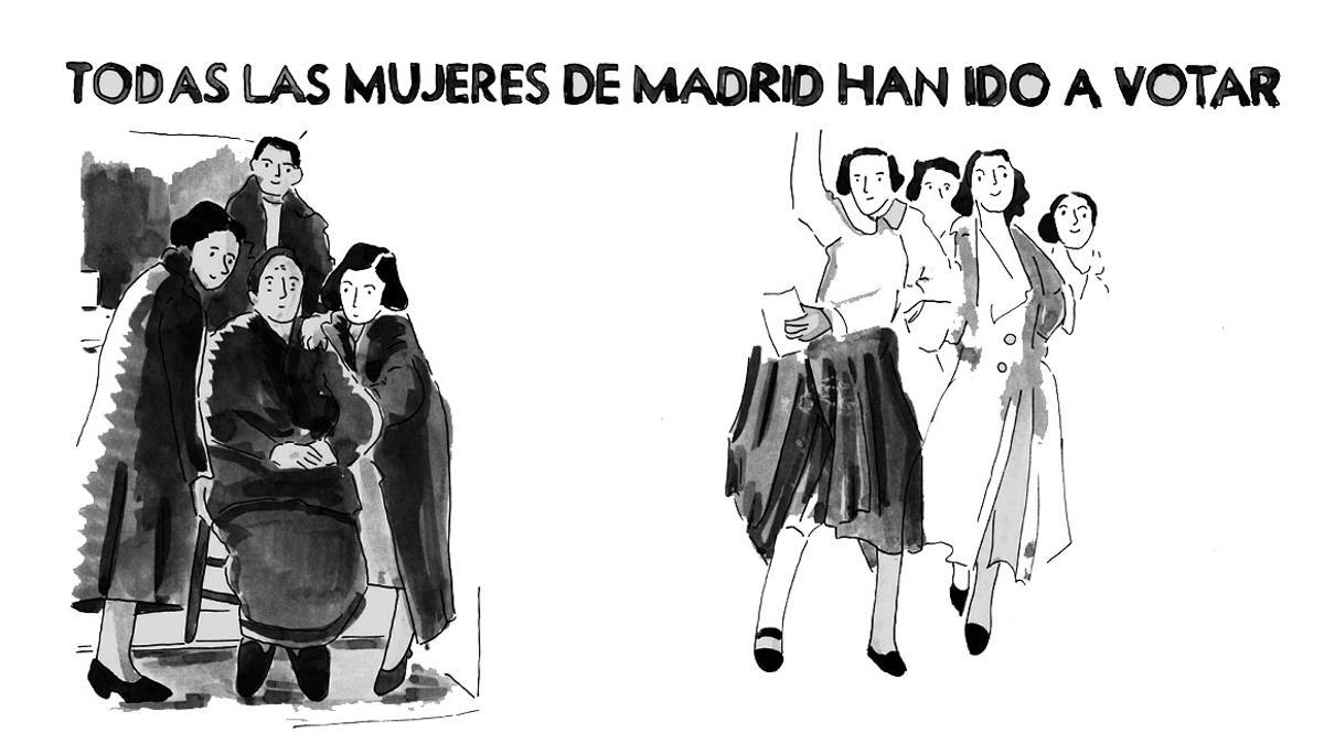 Viñeta de 'Una mujer, un voto'. 