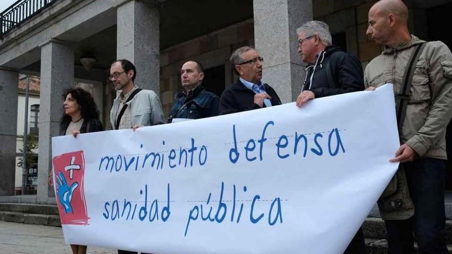 Movimiento en Defensa de la Sanidad, ayer.