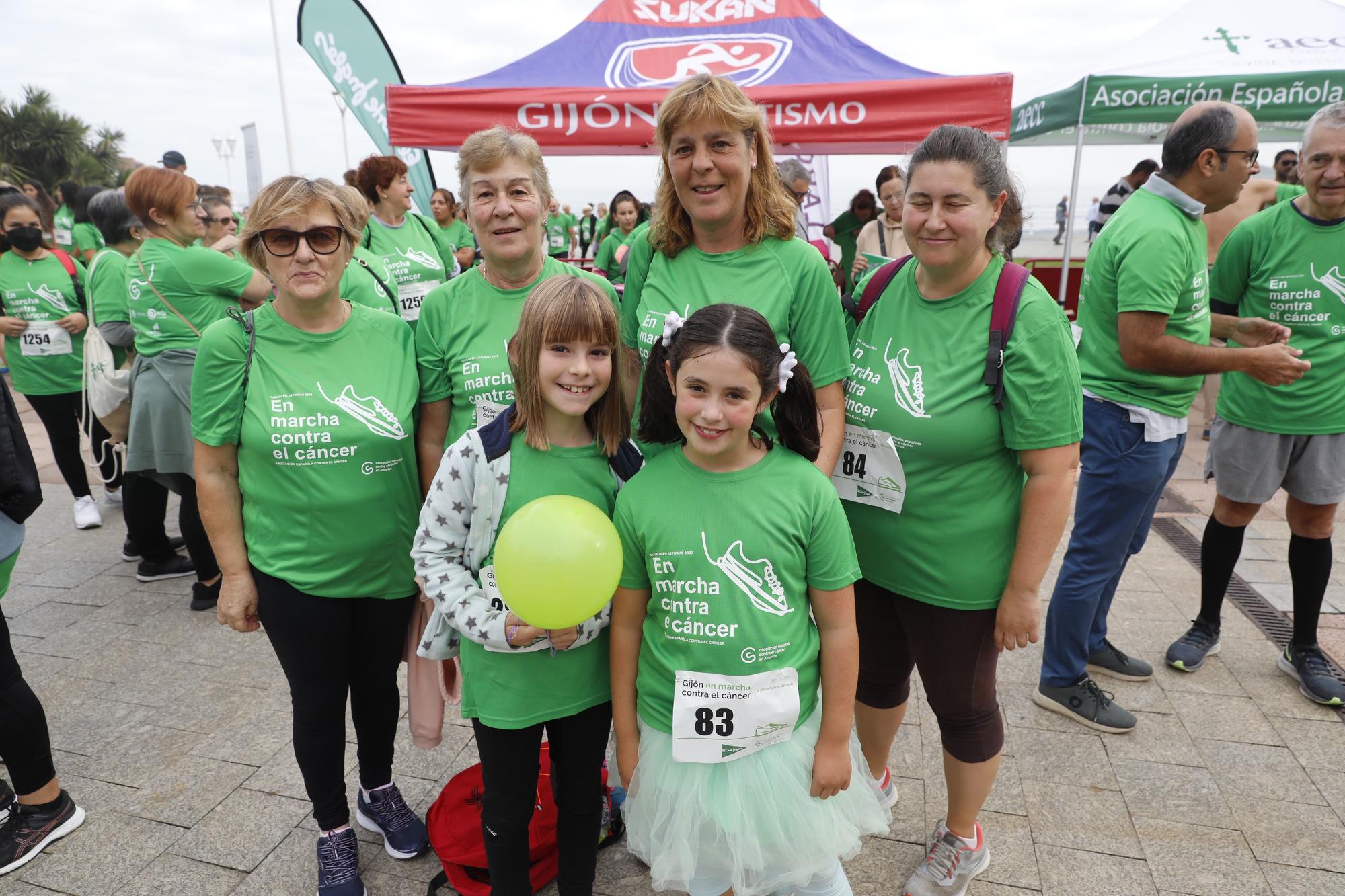 Marcha contra el cáncer en Gijón