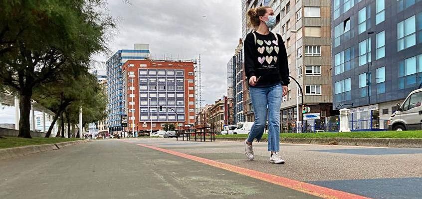 Ana Lorenzo, en el “cascayu”.