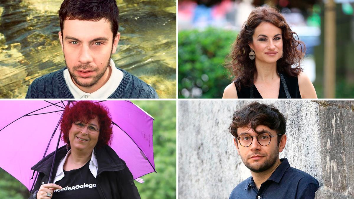 De esq. a dta. e de arriba abaixo: Gonzalo Hermo, Yolanda Castaño, Ana Romaní e Ismael Ramos.