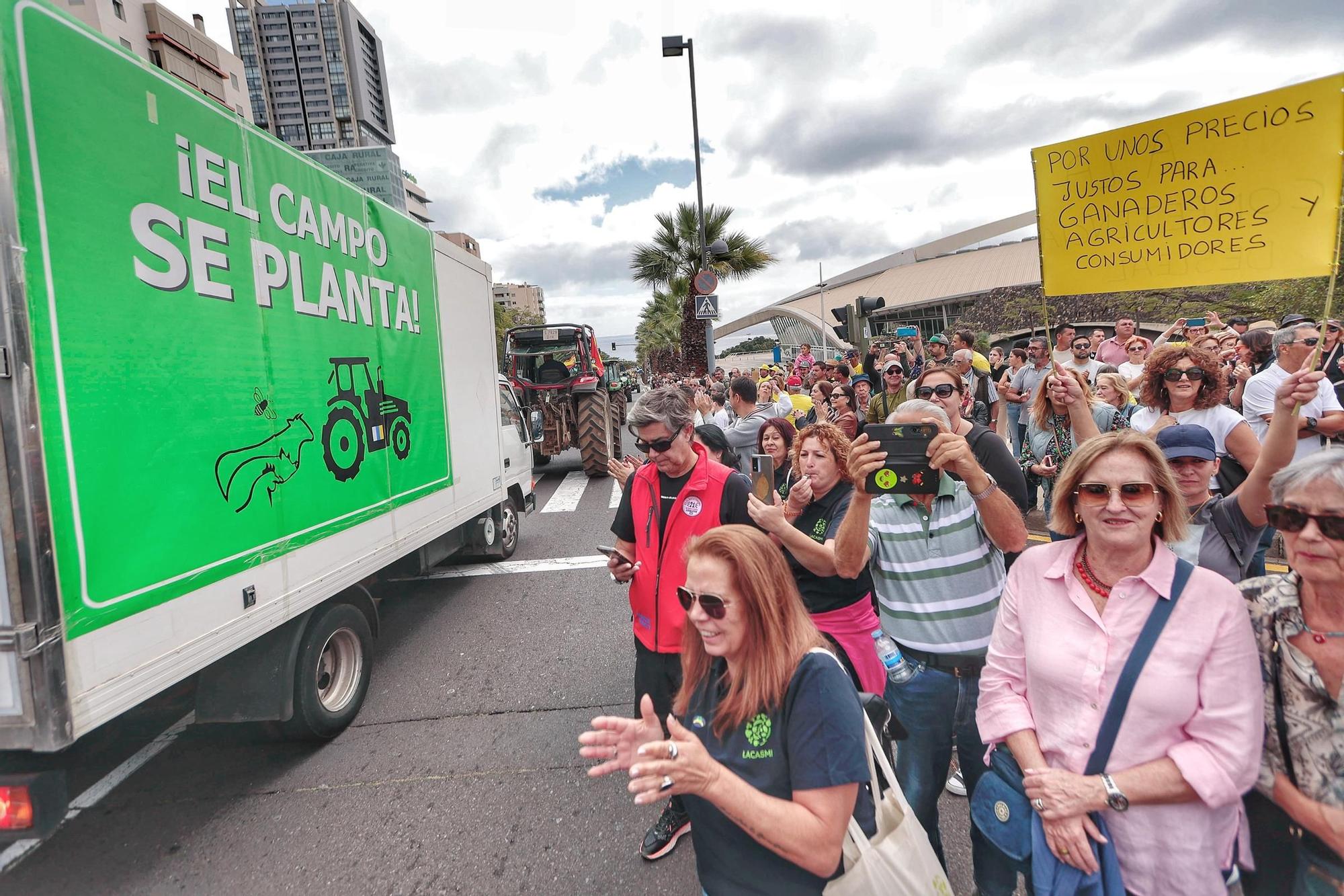 El sector agrario protesta en las calles de Santa Cruz