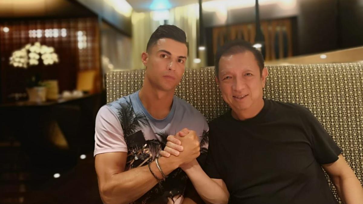 Foto de Cristiano Ronaldo con Peter Lim