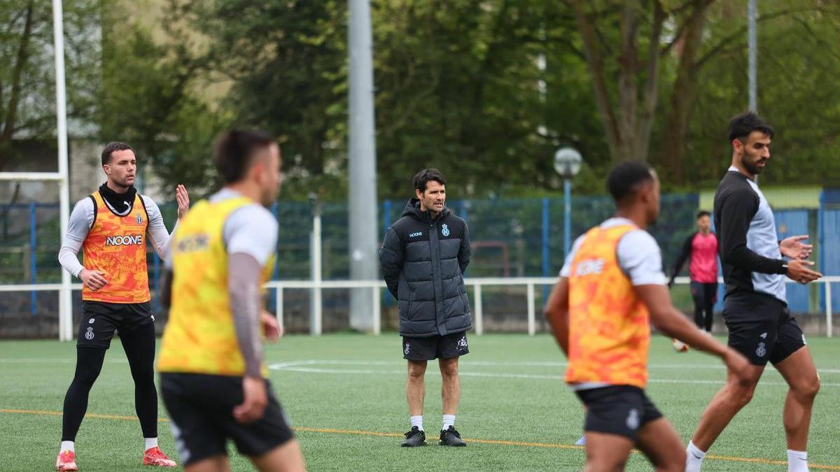 Lolo Escobar, durante un entrenamiento de esta semana en La Toba