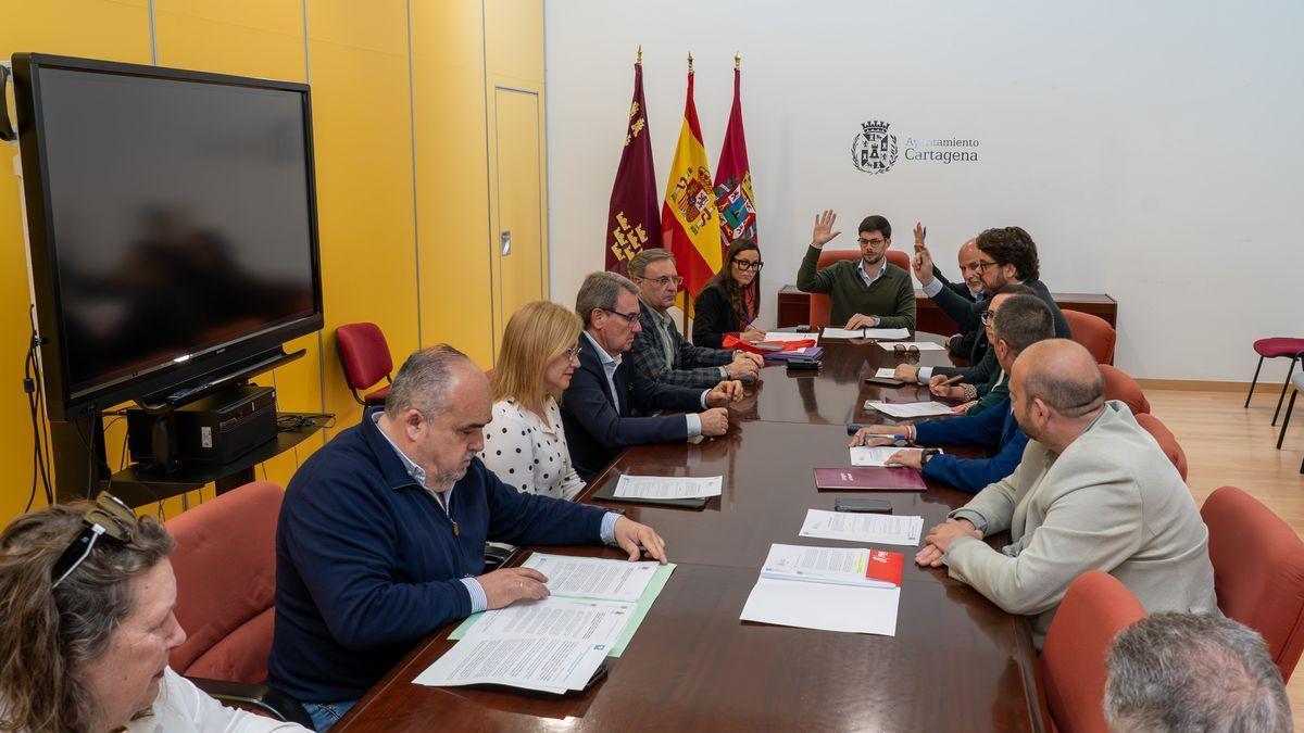Comisión de Hacienda celebrada este lunes en el Ayuntamiento de Cartagena