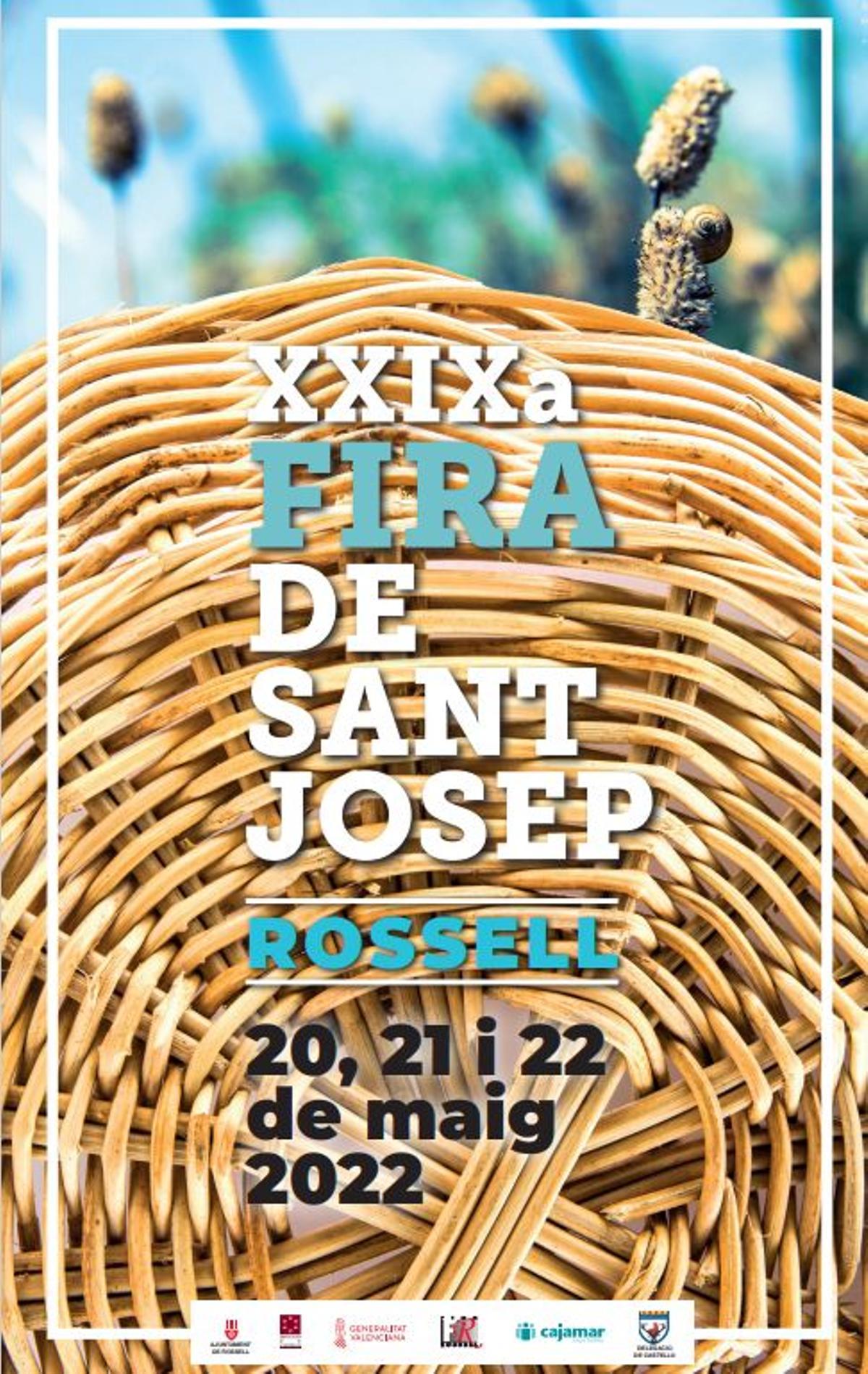 Cartel de la Fira Sant Josep, en Rossell.
