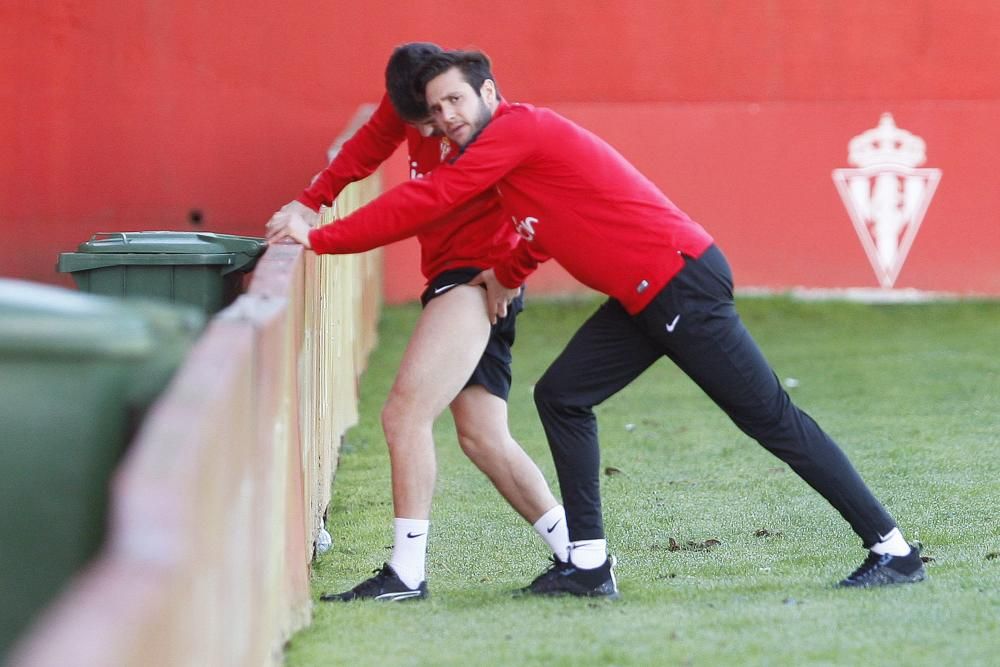 Entrenamiento del Sporting de Gijón