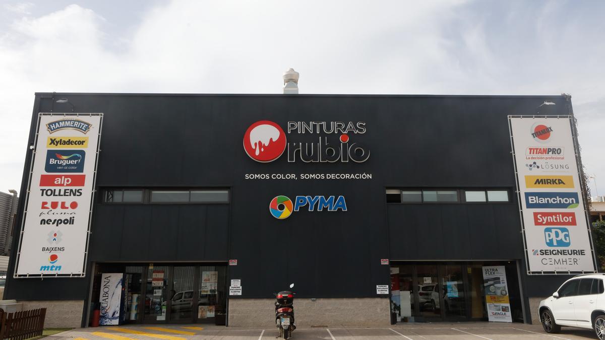 La sede de Pinturas Rubio en Can Negre.