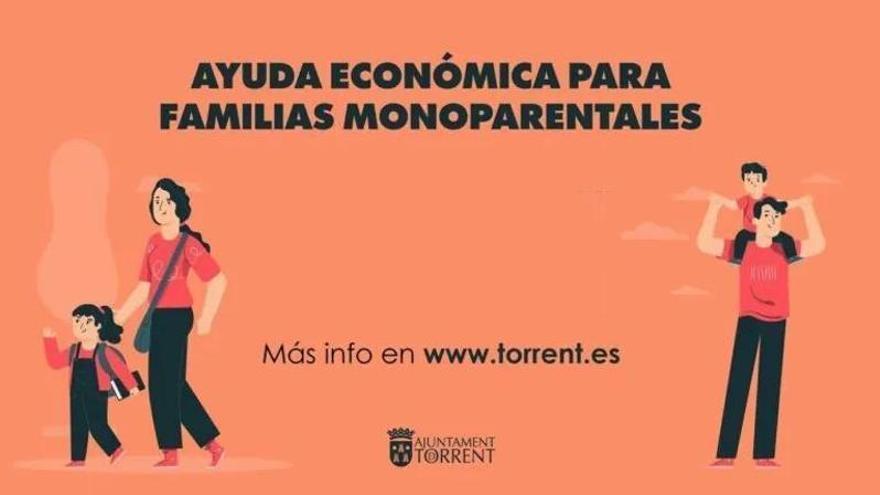 Torrent abre la convocatoria de ayudas de 400 euros para familias monoparentales con bajos ingresos