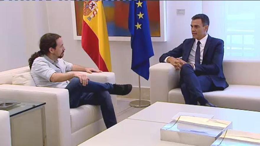 Sánchez e Iglesias avanzan en las negociaciones para los Presupuestos 2019