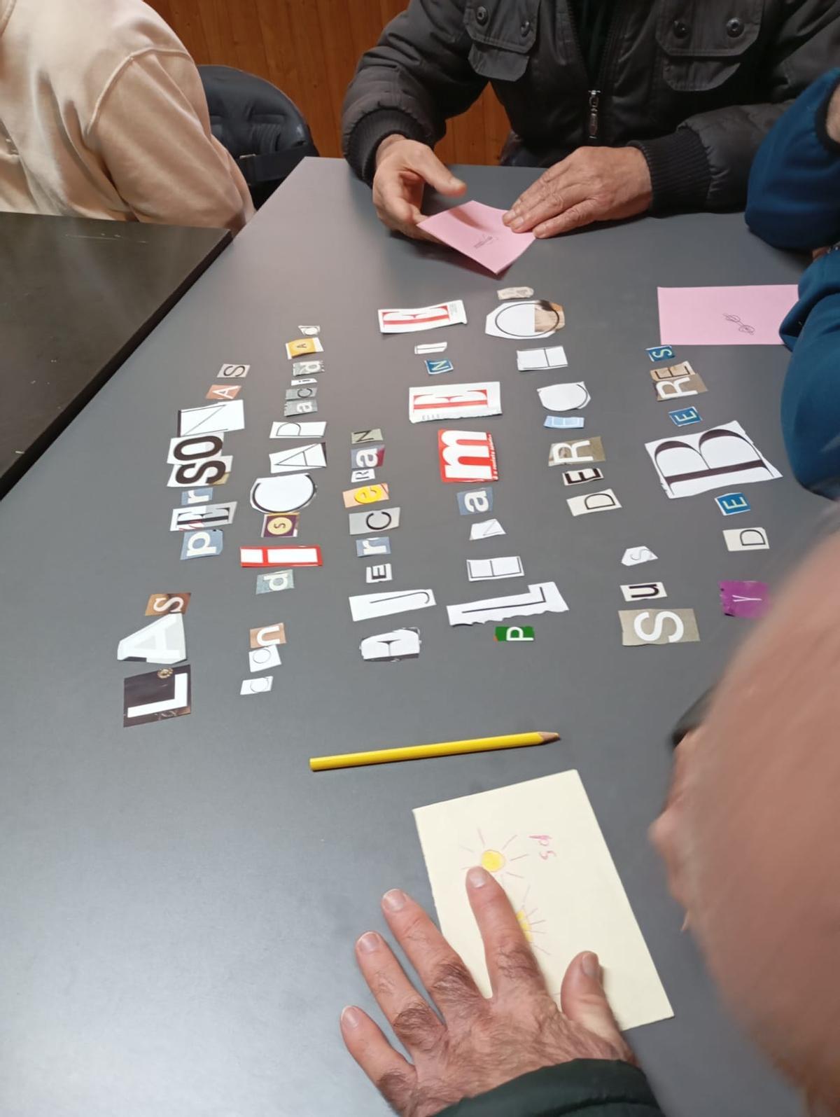 Actividad realizada para crear el collage inclusivo.