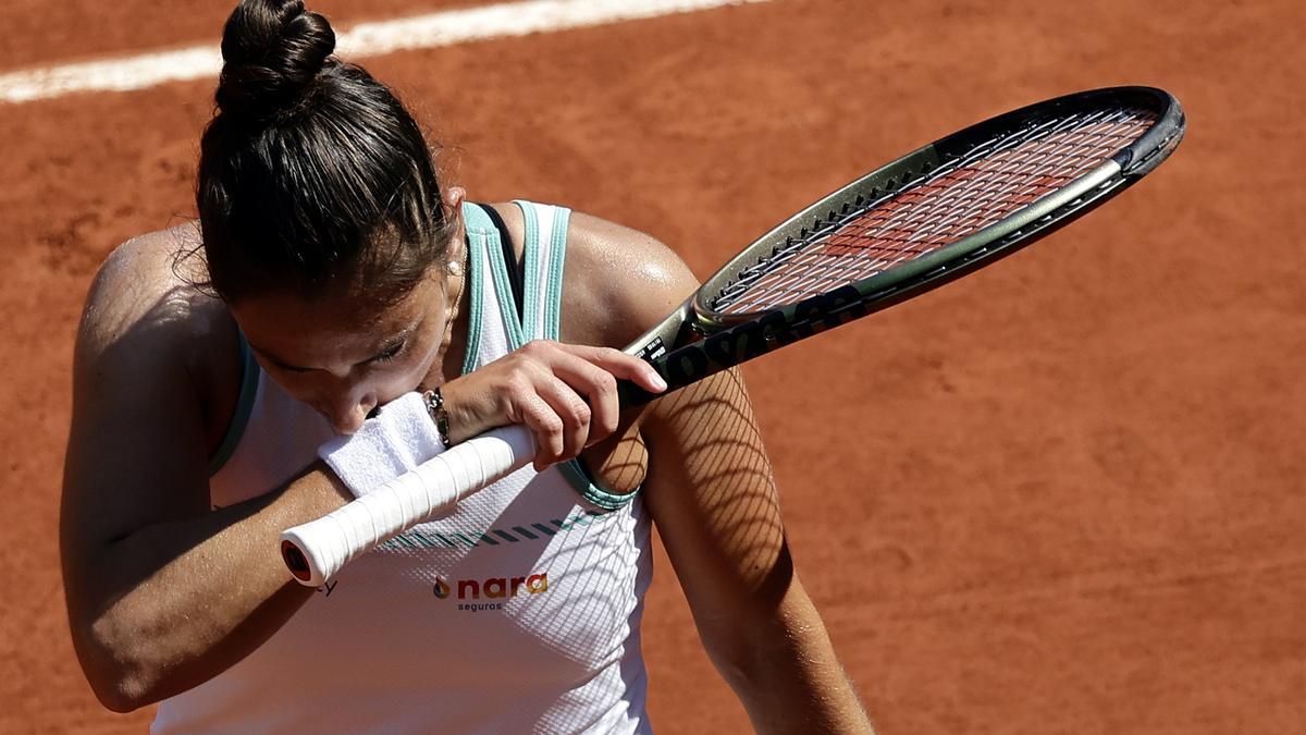 Sara Sorribes dice adiós a Roland Garros con todos los honores