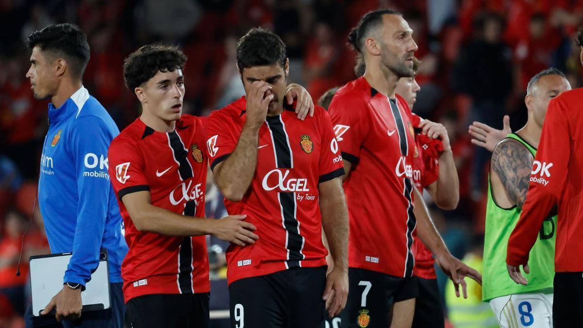 Abdón, tras el descenso ante el Oviedo.