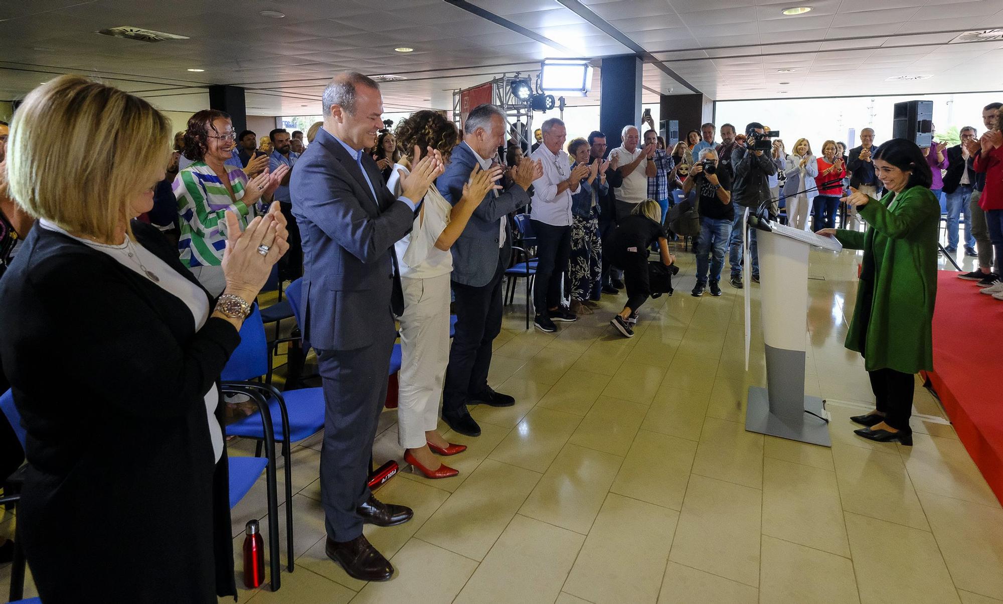 Carolina Darias presenta su candidatura a la alcaldía de la capital grancanaria