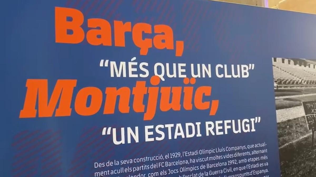 El Barça reivindica el refugio de Montjuïc