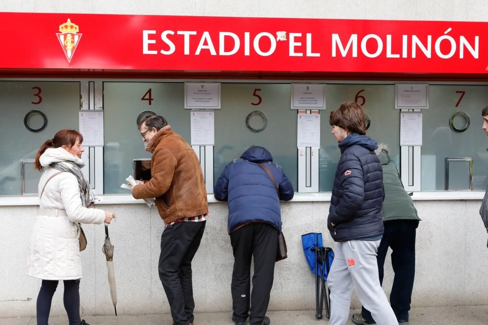 Venta de entradas en El Molinón