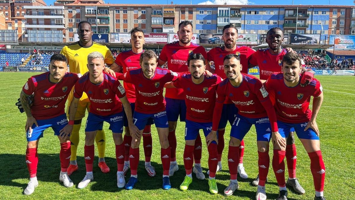 El once del CD Teruel que empató a uno contra el RCD Espanyol B.