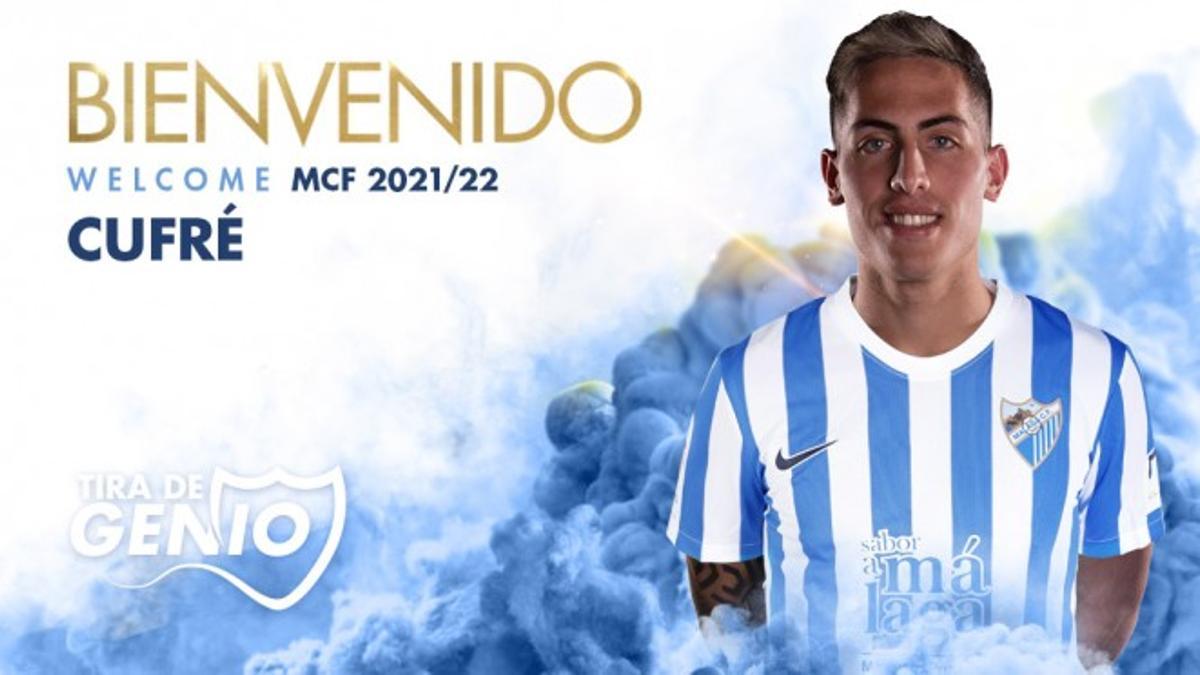 Cufré es el nuevo refuerzo del Málaga CF.