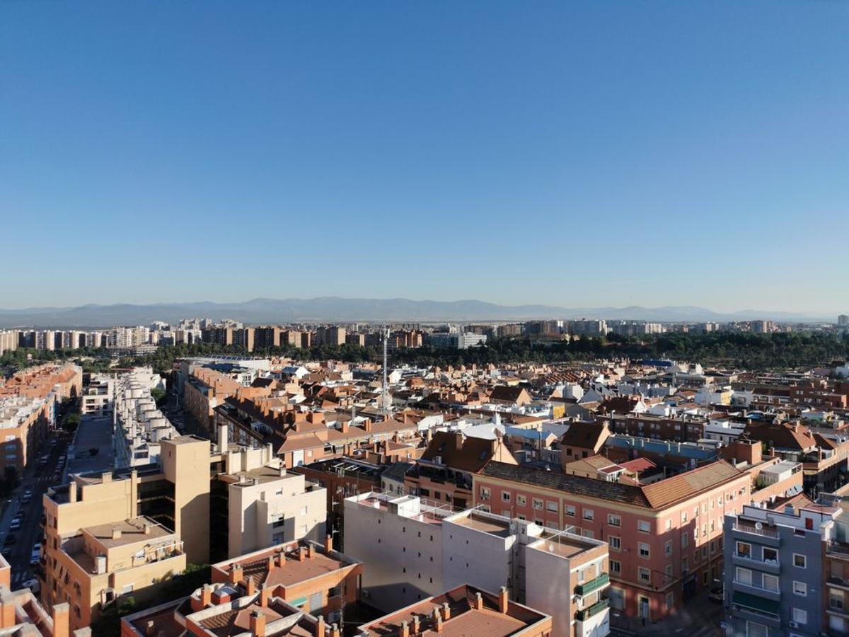 Vista aérea del barrio de Tetuán, en Madrid.