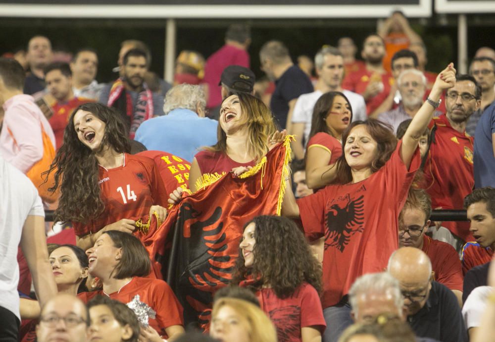 Miles de aficionados no han querido perderse el partido de la Roja