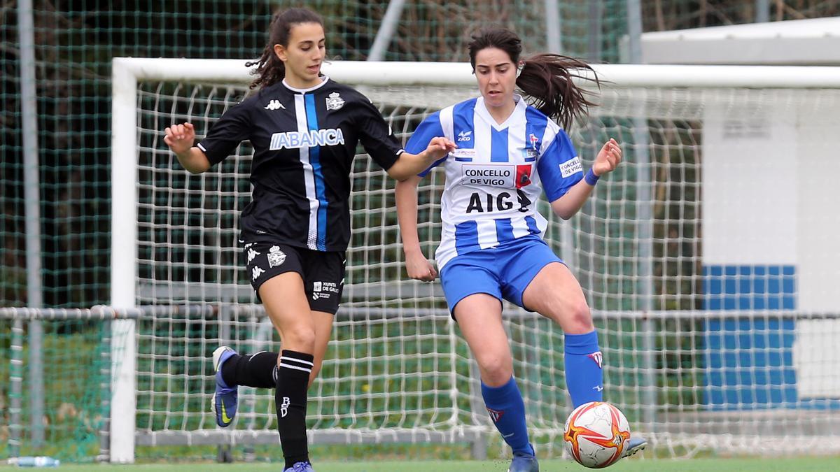 Encuentro contra el filial del Deportivo en As Relfas.