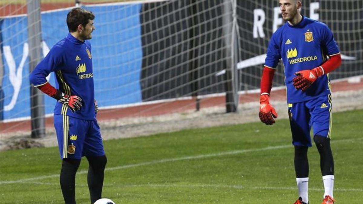 Casillas y De Gea luchan por un puesto