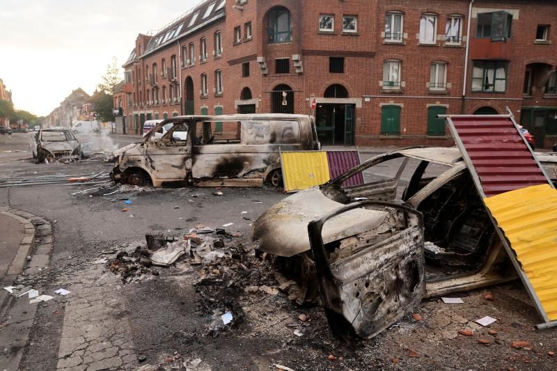 Protestas violentas en Nanterre, Francia, tras matar la policía a un joven de 17 años