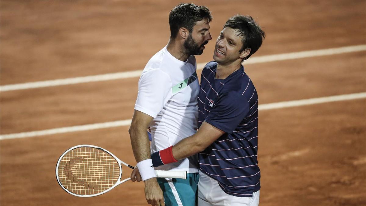 Zeballos y Granollers celebran una victoria en una imagen de archivo