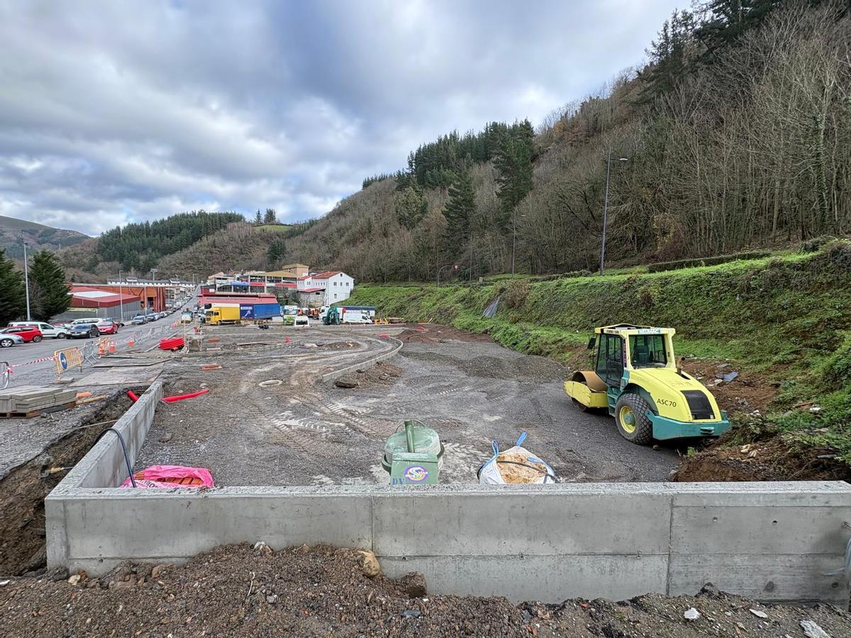 Vista de las obras en El Reguerón.