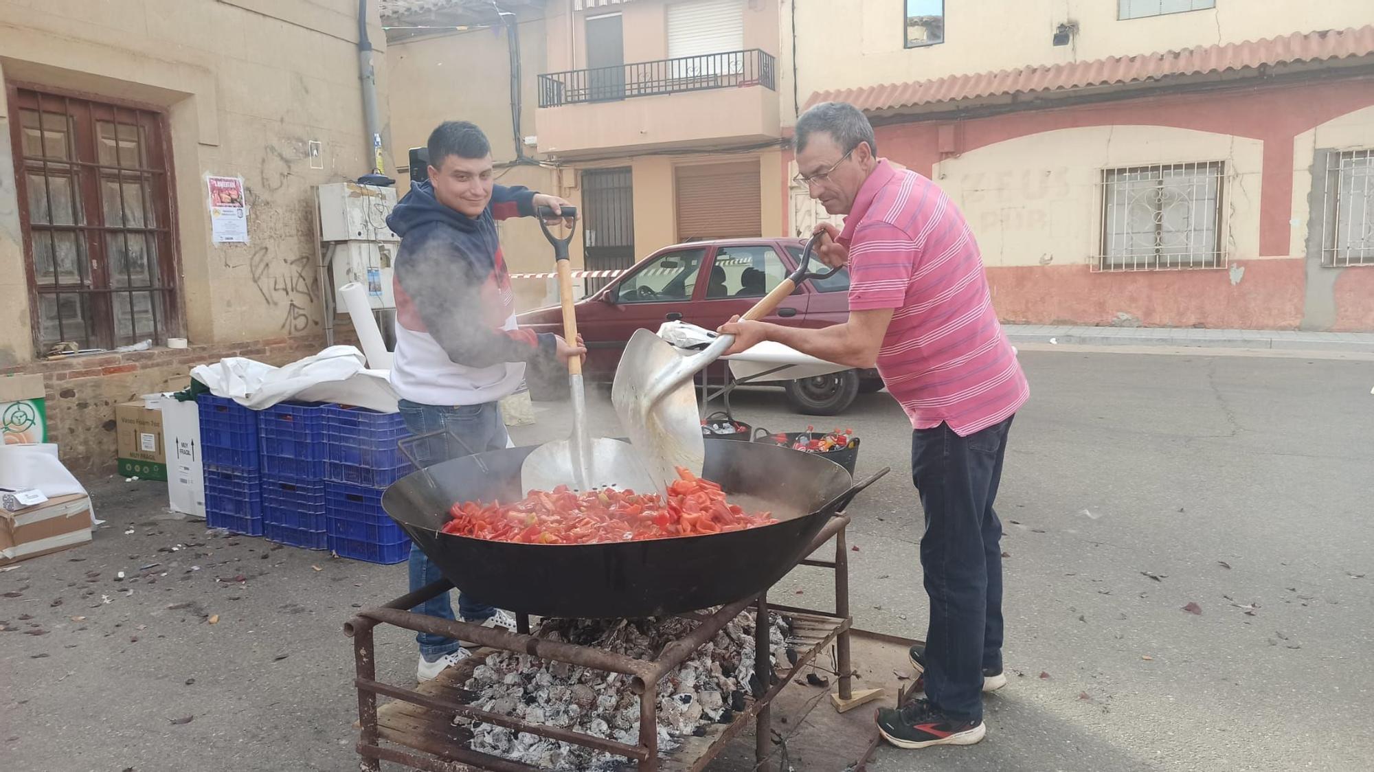 Pimentada popular en San Cristóbal de Entreviñas