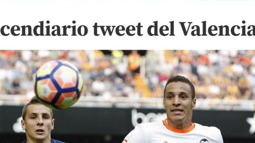 Mundo Deportivo acusa al Valencia de calentar la segunda parte