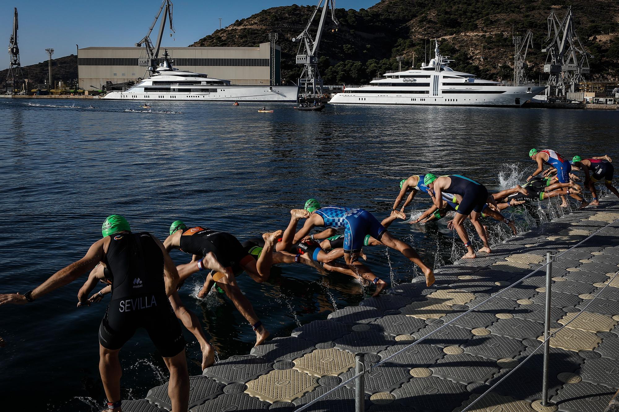 Segunda jornada del Campeonato de España Triatlón Sprinter en Cartagena