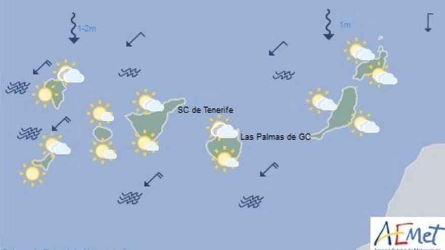 Predicción de la Aemet para este lunes, 12 de septiembre.