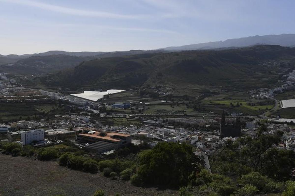 GRAN CANARIA 14-01-2019 ARUCAS. METEOROLOGIA. Calima. Vistas desde la Montaña de Arucas  FOTOS: JUAN CASTRO