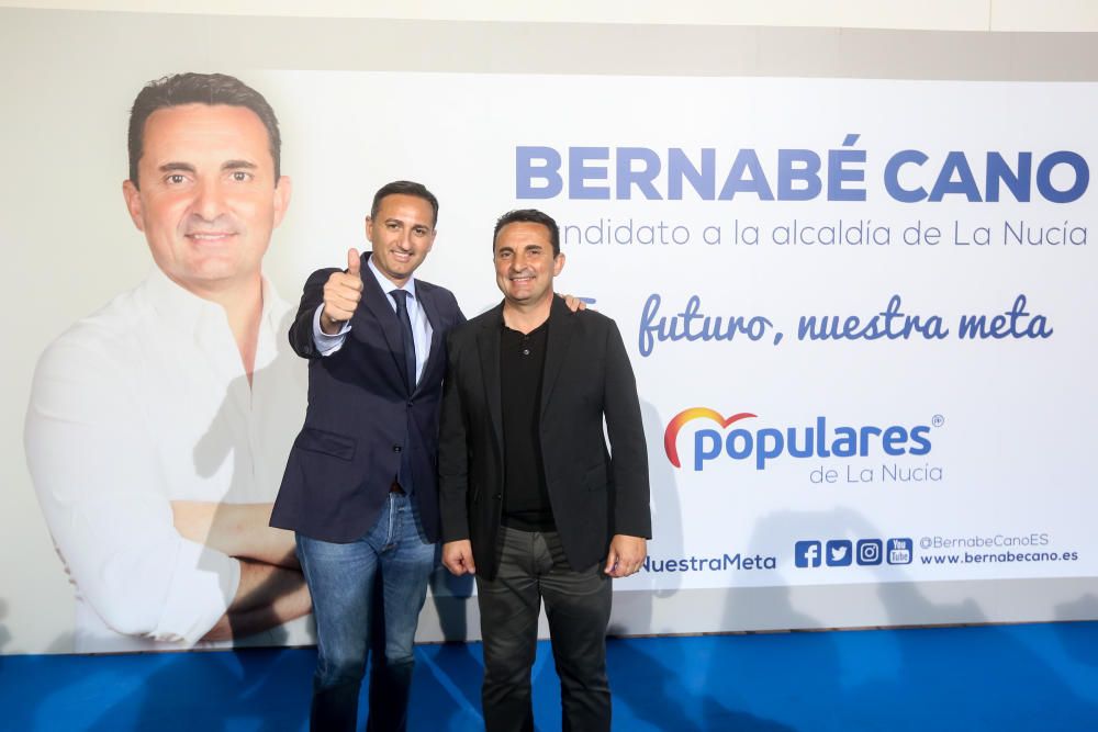 Presentación de la candidatura de Bernabé Cano.