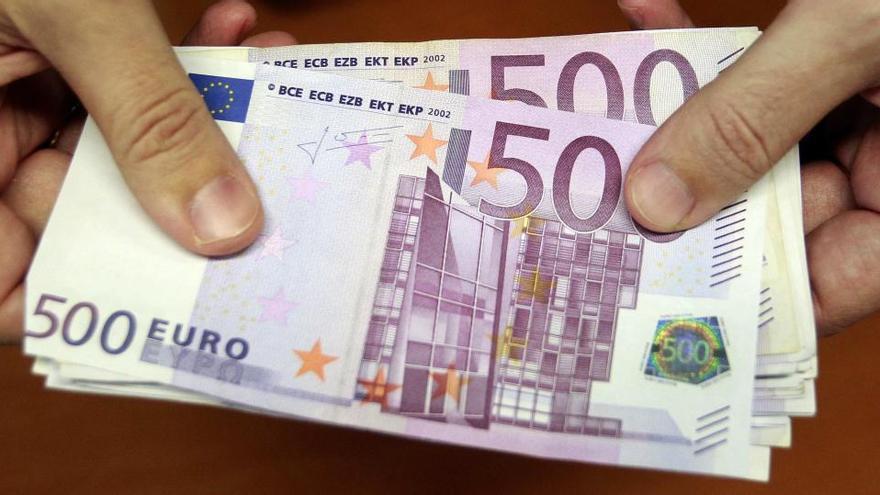 Billetes de 500 euros.