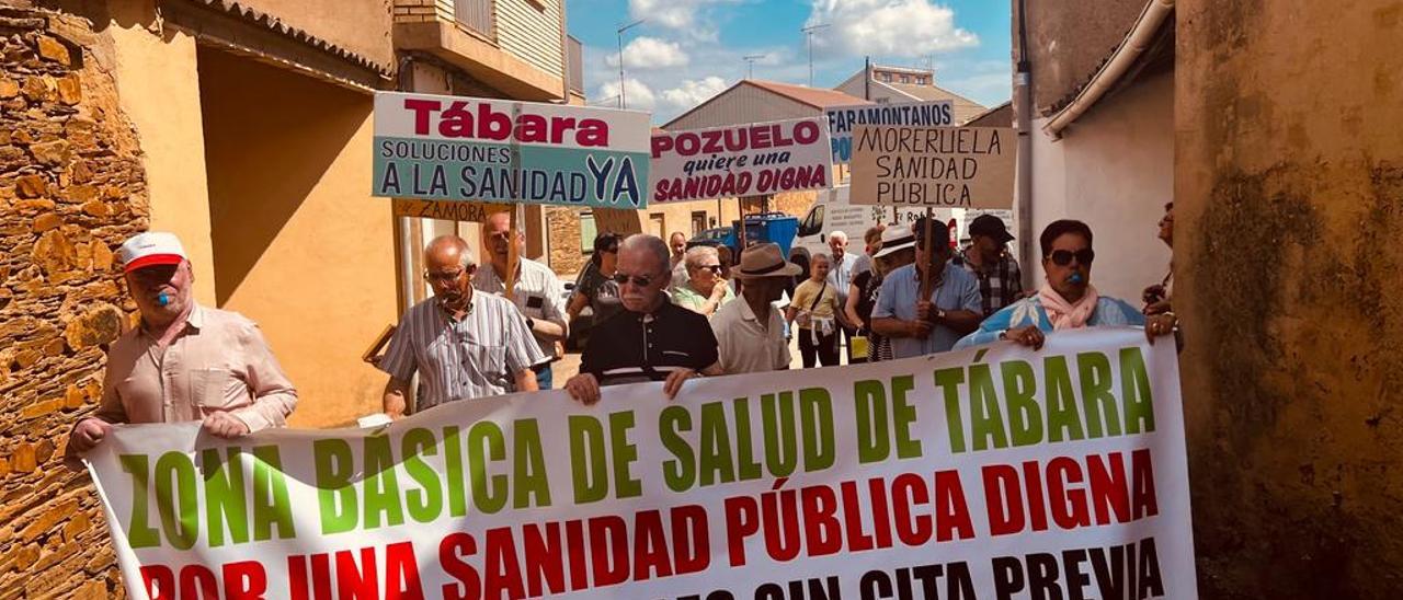 Manifestación de hoy por lasanidad en Tábara